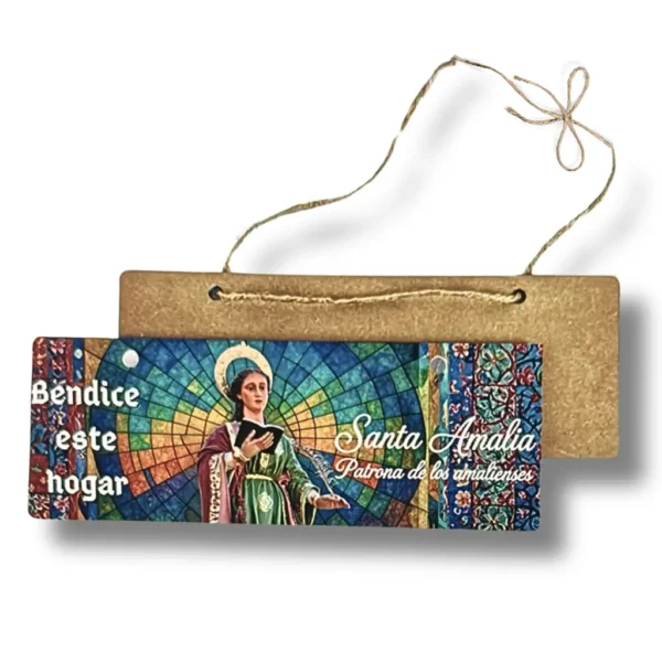 Tablilla Santa Amalia-Bendice este Hogar