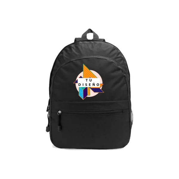 mochila personalizada negra